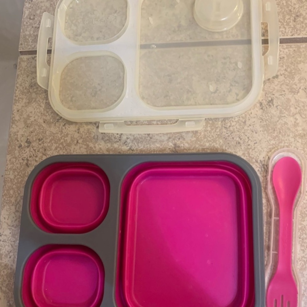 Smart Planet Eco Collapsible Lunch Box. Color: Pink